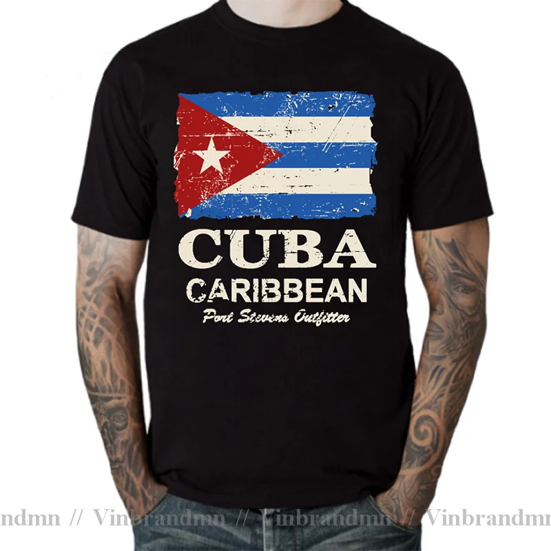 Men's White Short Sleeve t-shirt Cuban Flag Funny Cuba Miami Saying Spanish Greeting Trendy Creative Graphic Cartoon Fun T-shirt