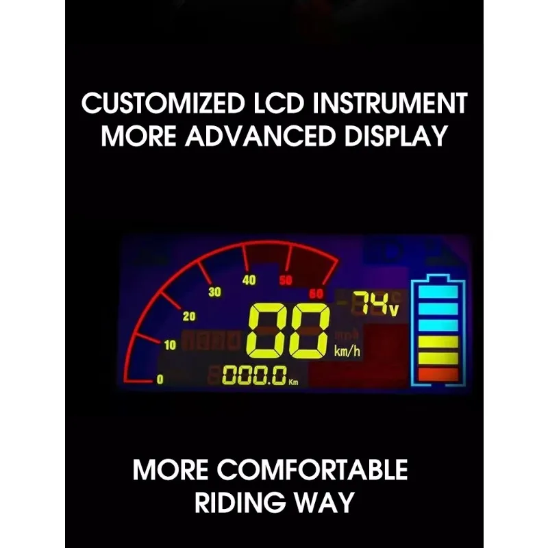 มอเตอร์ไซค์ไฟฟ้ารุ่นใหม่ล่าสุด ปี 2025 ขายดี ความเร็วสูง 72V 65 กม./ชม. กำลังสูง 2000W 3000W มินิโมโตทรงพลังสำหรับผู้ใหญ่ ขายตรงจากโรงงาน