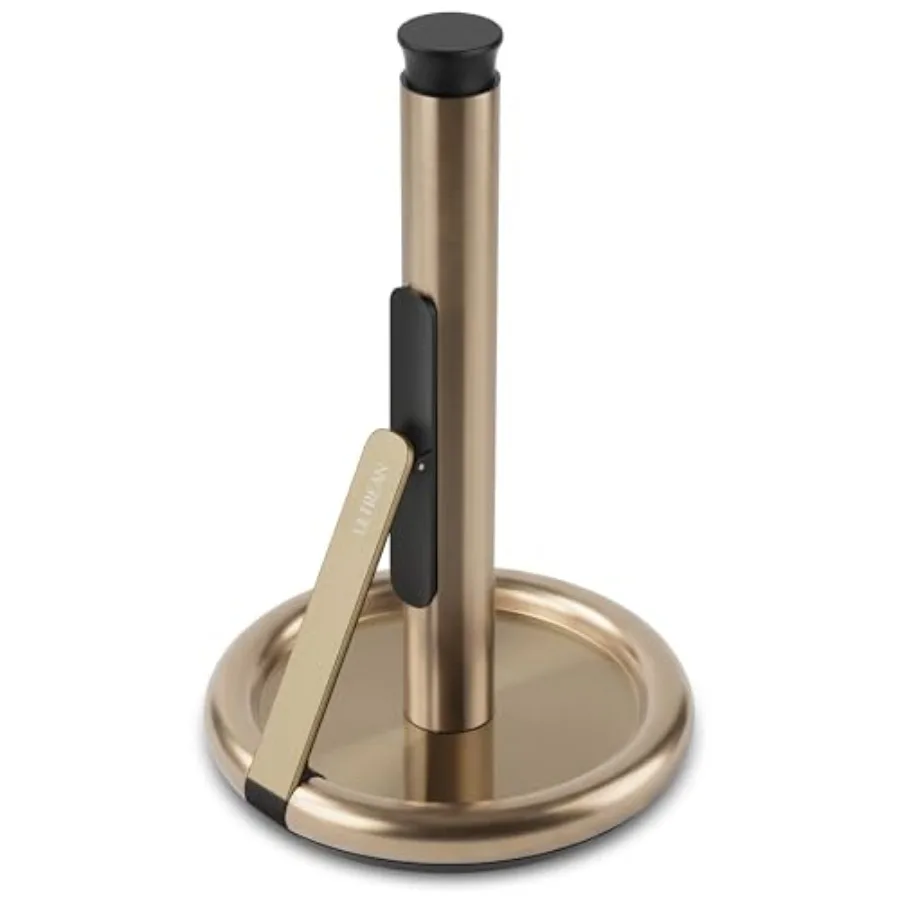 

Держатель для бумажных полотенец настольный, отдельно стоящий, с пружинным механизмом для отрыва одной рукой, утяжеленный, нескользящий, модель B