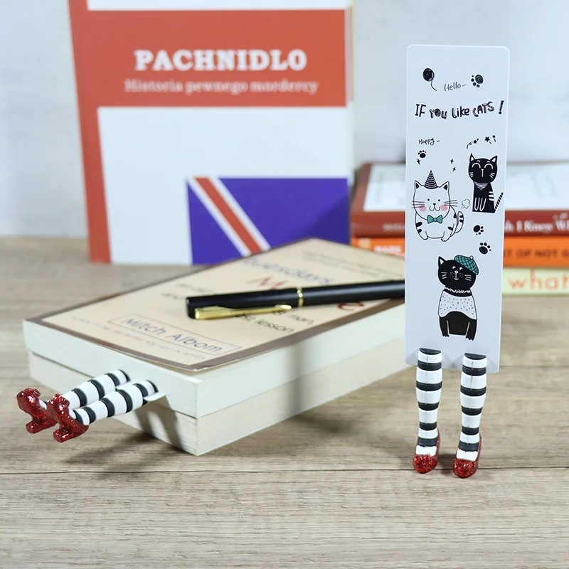 1PCS 3d Böse Hexe Lesezeichen ABS Hexe Lesezeichen Beine Handmade Für Buch Liebhaber Geschenke Schreibwaren Büro Schule Liefert