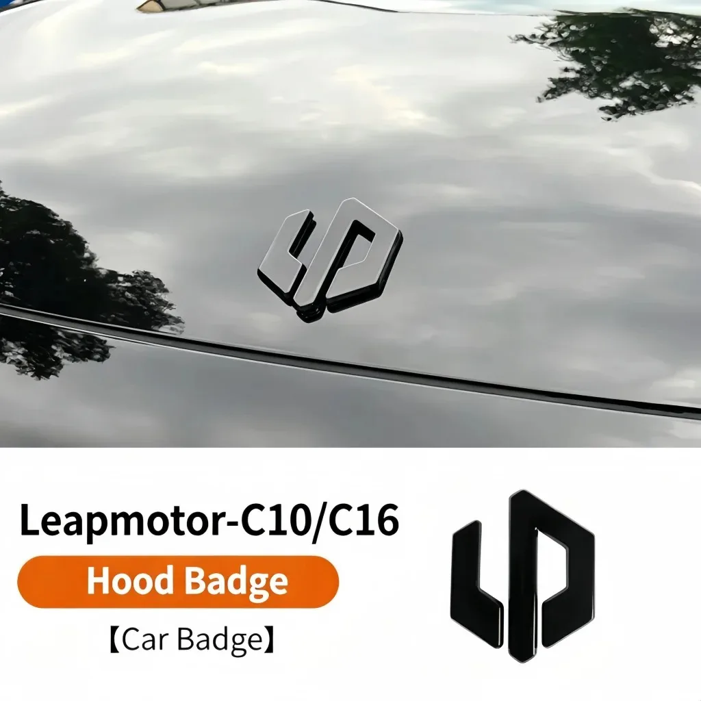 Car Black Logo Sticker Car Black Warrior Emblem Sticker Auto Trunk Badge Trim For Leapmotor C10 T03 B10 C11 C16 Lafa5 C01