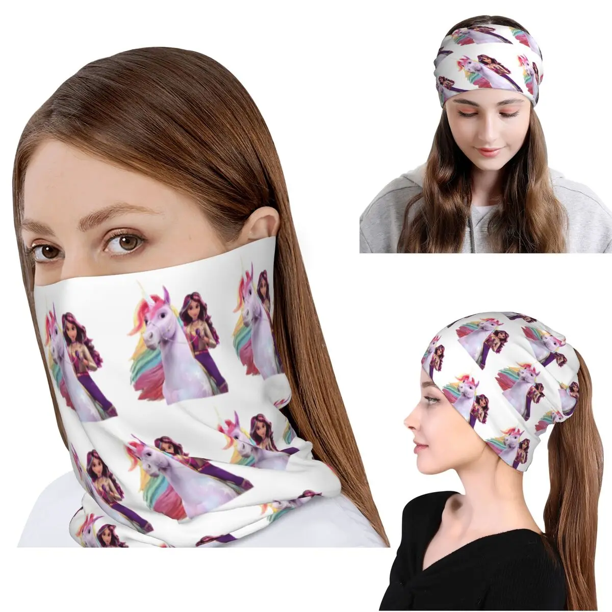 

Unicorn Academy Sophia Wildstar Bandana Neck Gaiter Wrap Scarf Warm Headwear Beanies Hat for Men Women Adult Washable