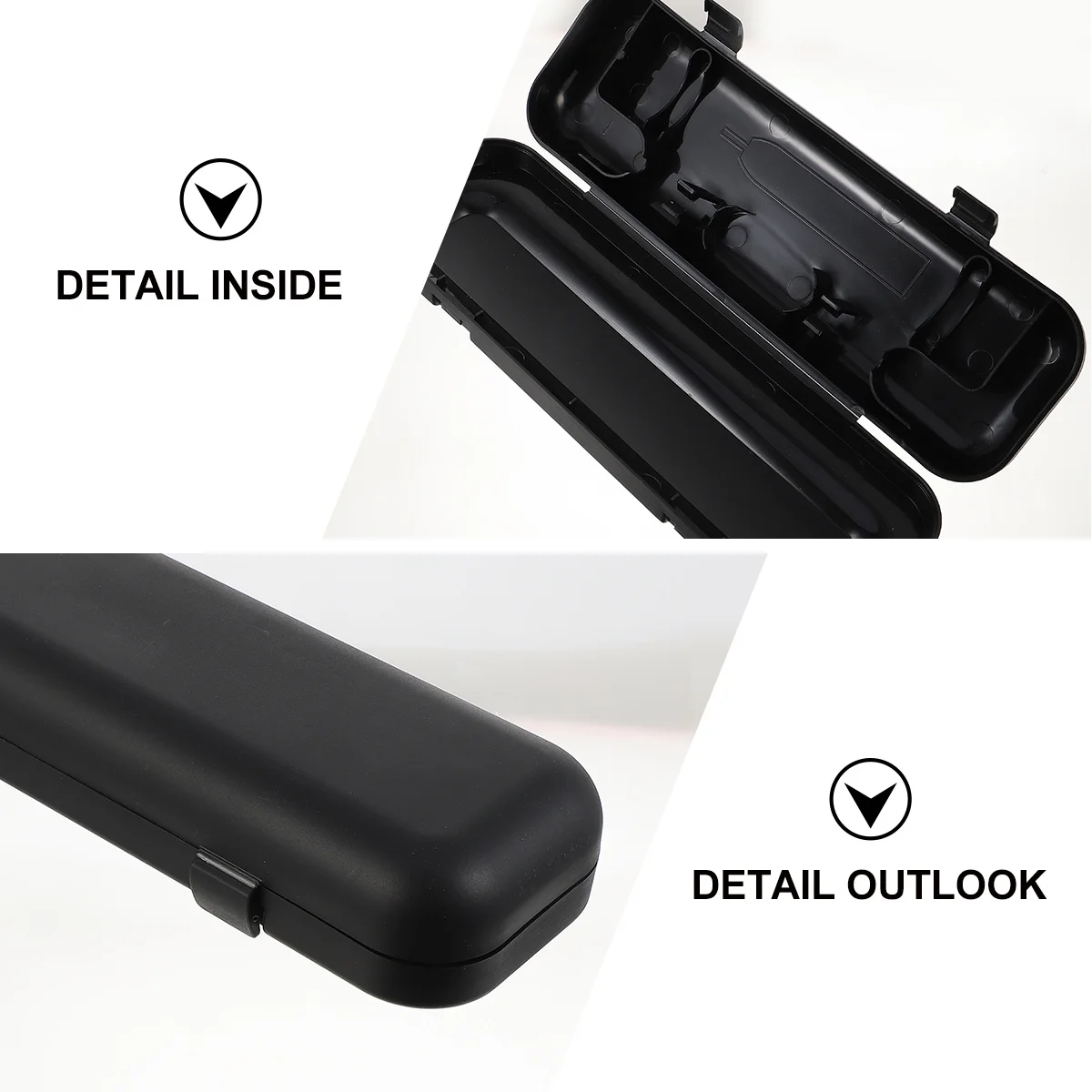 

2pcs Electric Toothbrush Case Portable Travel Storage Compact Design For Outdoor Use Toothbrush Holder Waterproof