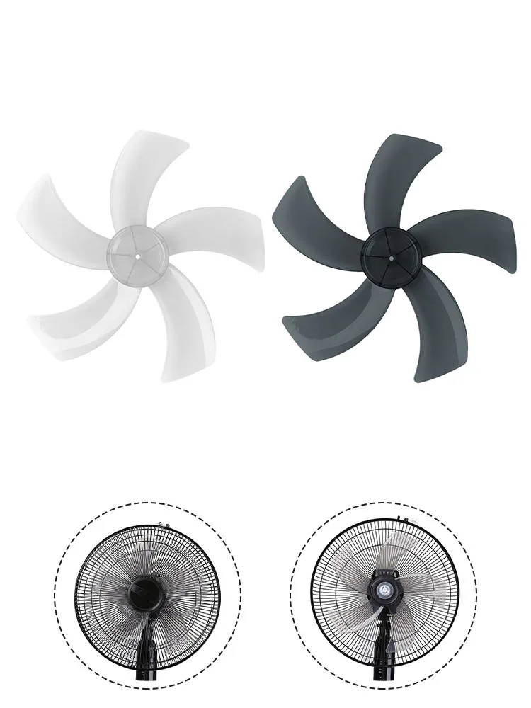 Fan Blades 16inch Floor Mounted Fan Blades Electric Plastic Fan Blades Holder For Vertical Desktop Fan Heat-resisting Low Noise