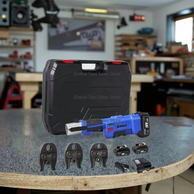 

Pro Press 18V Industrial Rechargeable Electric Pipe Crimping Tool Kit DIY Plumbing on Copper & Stainless Steel Tubes 1/2 3/4 1"