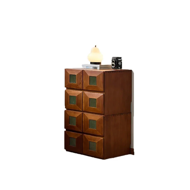 LMM medieval solid wood TV module combination cabinet living room home locker