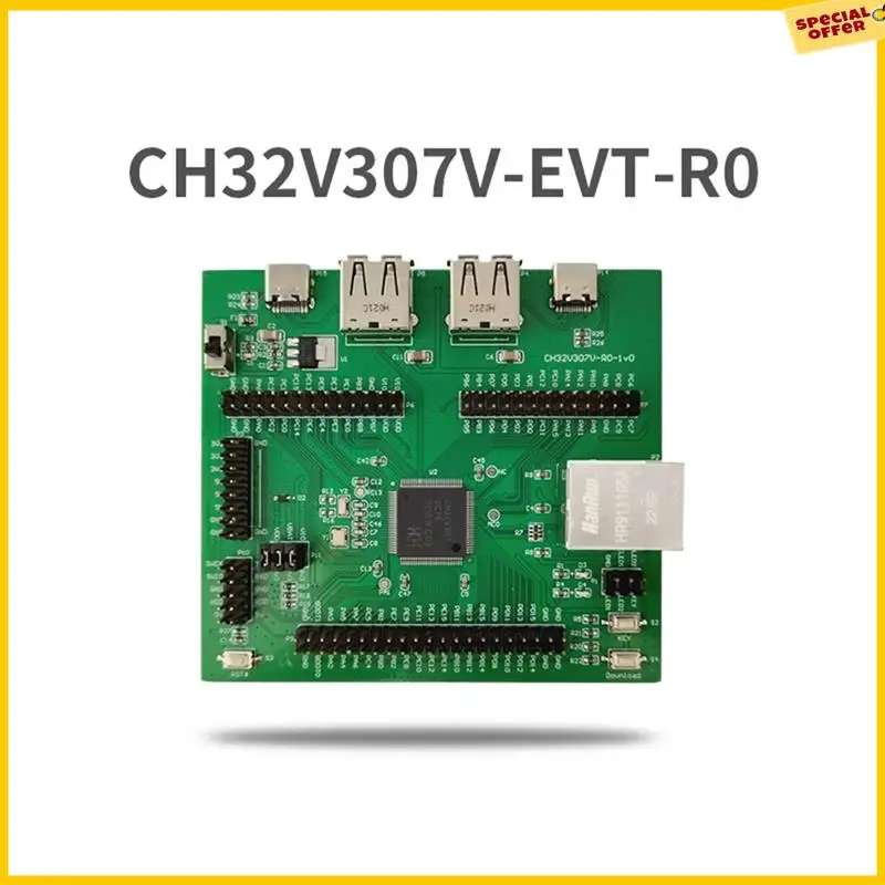 

A25P CH32V307V-EVT-R0 CH32V307 Макетная плата 32-битный RISC-V Core MCU USB2.0 PHY Ethernet Применение Оценочное встроенное Durab