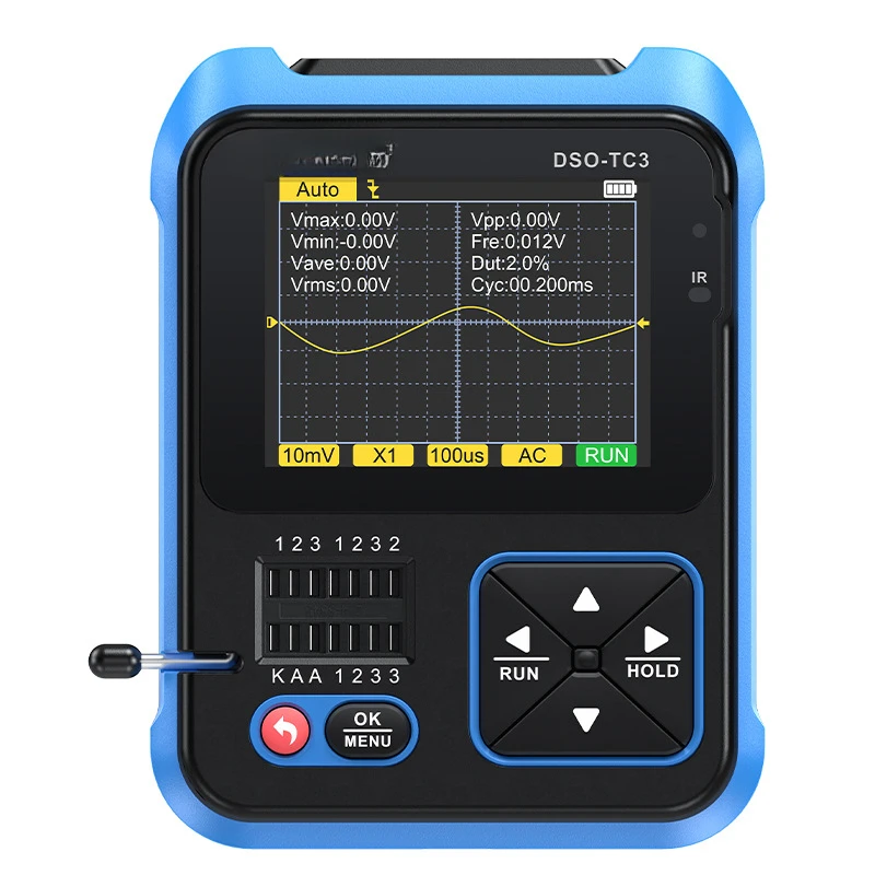 Digital oscilloscope transistor tester LCR meter 3-in-1 portable handheld