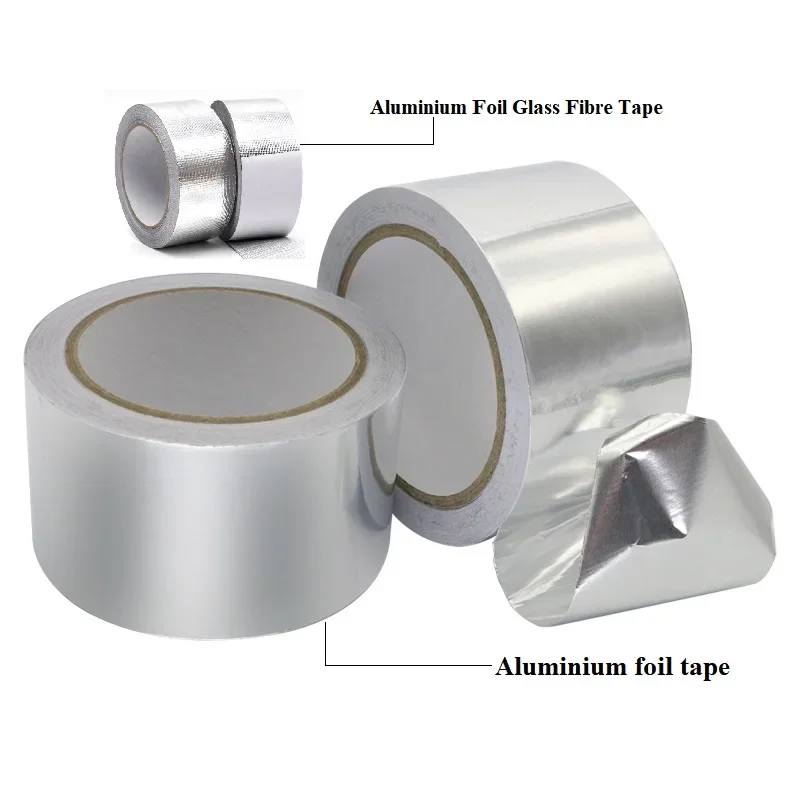 

Thickness Aluminum Foil Adhesive Tape Fireproof Heat Resistant Conductive Tape High Viscosity Moisture Proof Self Adhesive Tape