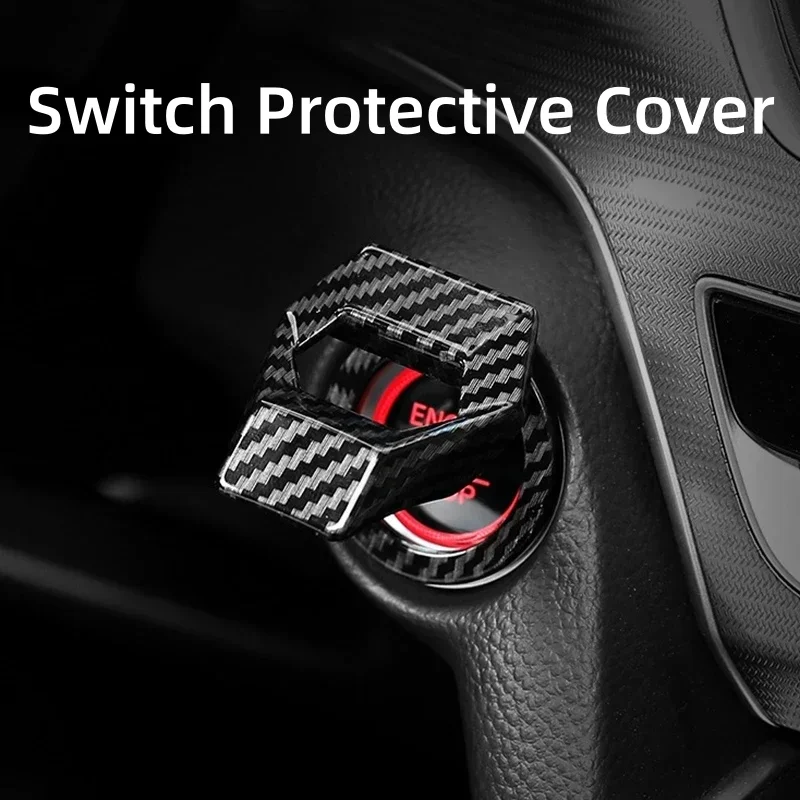 محرك السيارة بدء إيقاف التبديل الغطاء الواقي اكسسوارات السيارات الزخرفية دفع زر لزجة غطاء السيارة الداخلية تصفيف السيارة