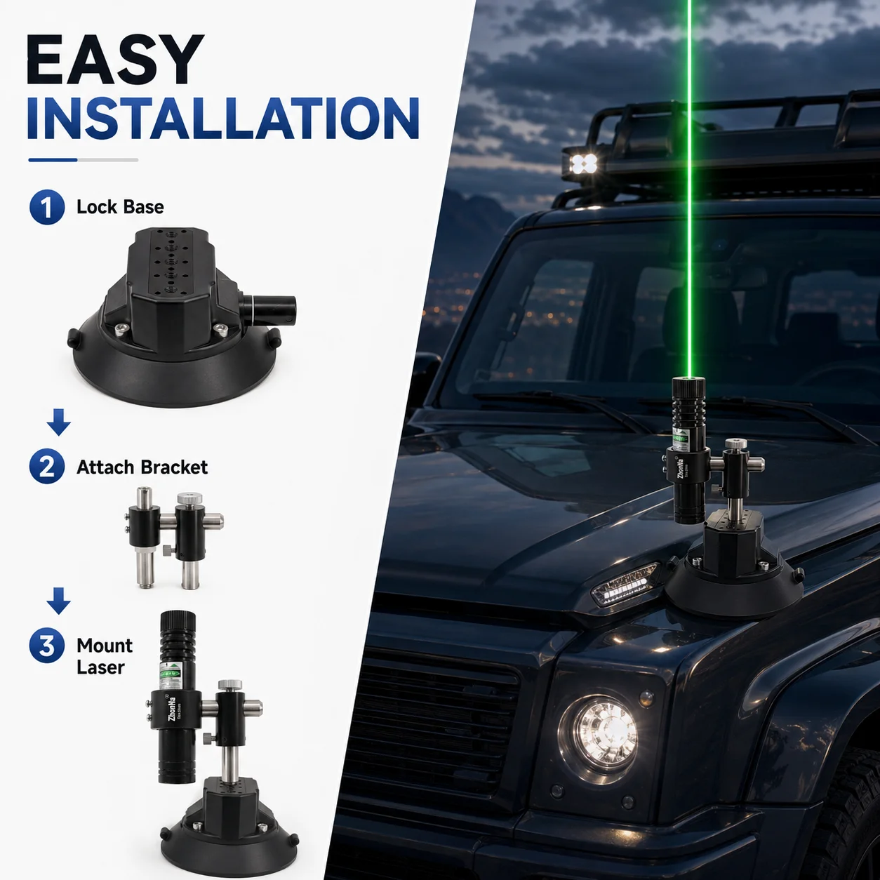 ZhonNa RGB Laser Level Suction Cup Mount Adjustable Optical Alignment Bracket for Measuring Instruments and Level Accessories
