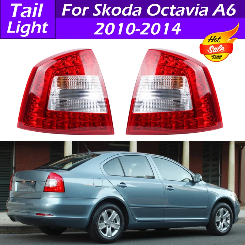 Tylna światło na zderzak tylna tylna lampa światło hamulca z tylne światło samochodu LED dla Skoda Octavia A6 2010 2011 2012 2013 2014