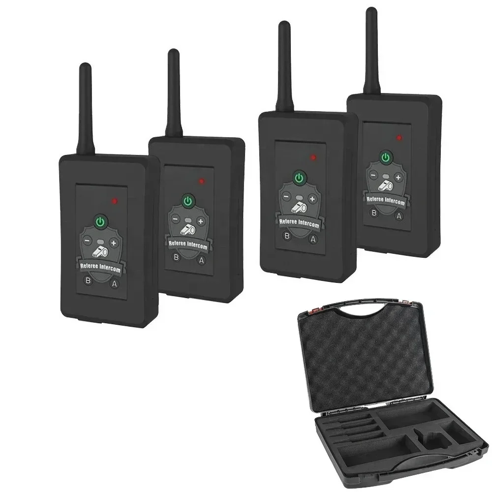 FBIM Soccer Intercomunicador 4-Referee Full Duplex 2 Way Bluetooth Communication System Football Referee Intercom