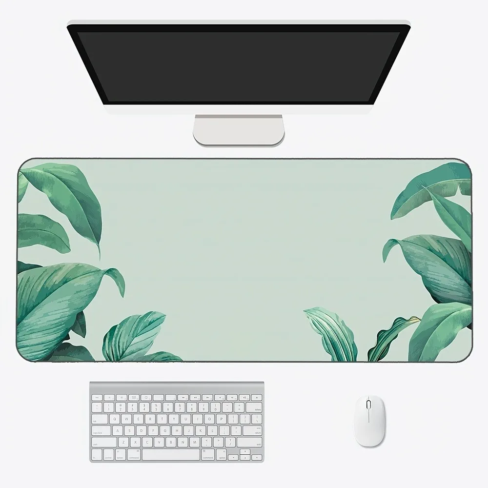 CIFBUY Large Mouse Pad Soft Natural Rubber Desk Mat Anti Slip Gaming Office Table Mat Spring Pond Flower Extended Computer Pad