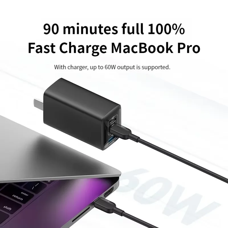 Câble rapide USB-C vers USB-C 204W, en Nylon tressé, Transmission de Charge Flash, câble USB C vers USB C pour iPhone 15 Pro HUAWEI Samsung