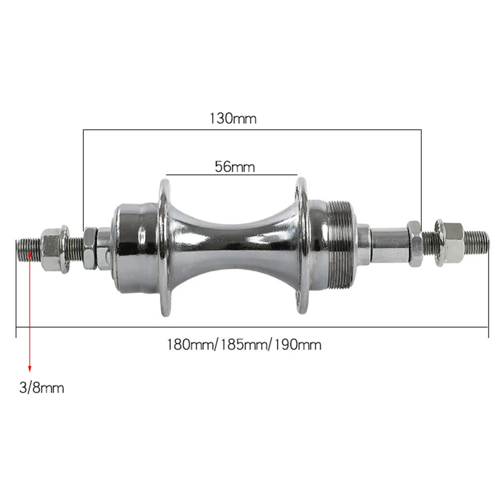 Durable High Quality 1pc 36 Hole Bike Hub Bicycle Kits Front Drum 270g Front 100MM Rear 130MM Rear Drum 340g For Bikes