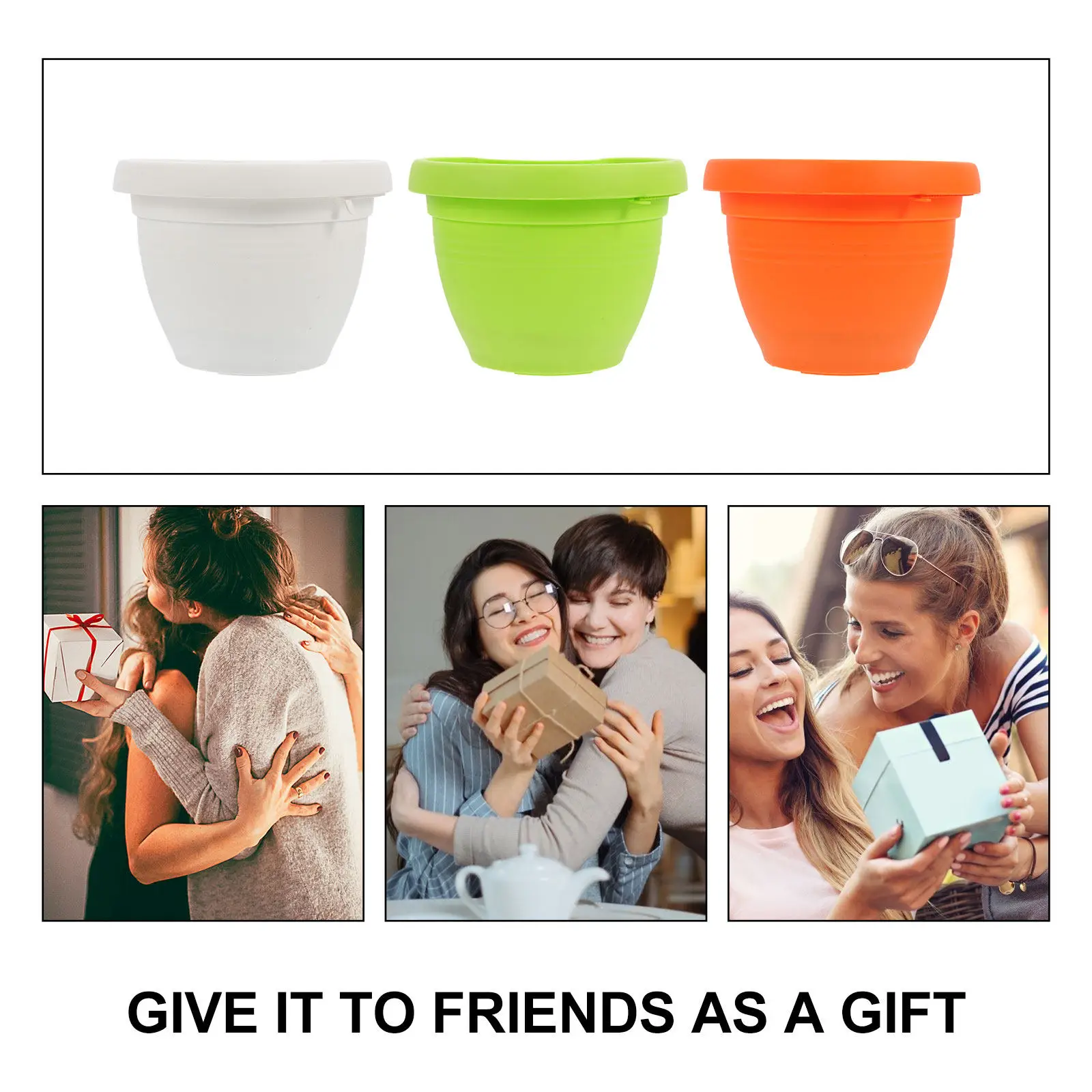 3Pcs Drain Pipe Flower Pot Hanging Planter for Indoor Outdoor Garden Balcony Kitchen Windowsill Vertical Flowerpot Ornament with
