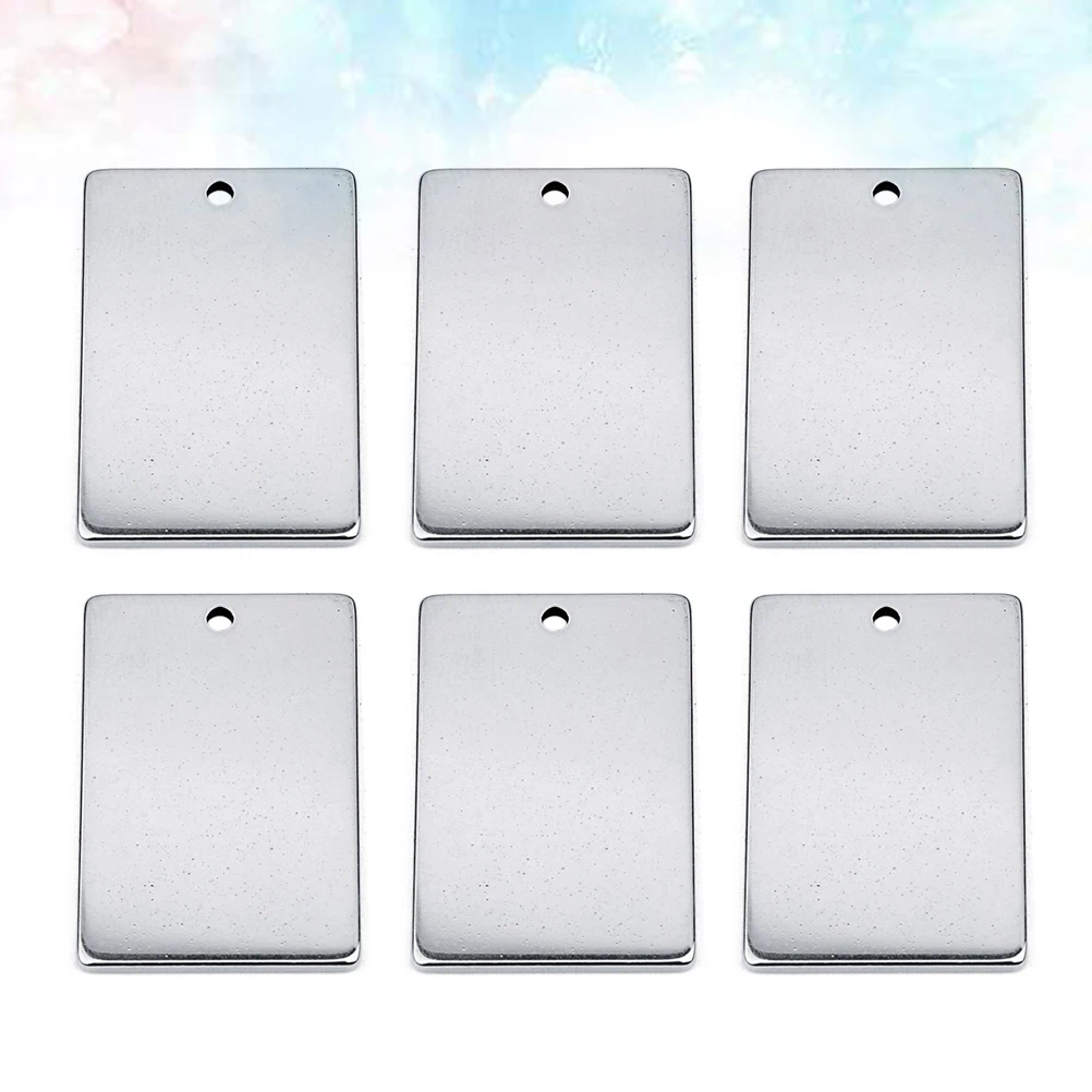 

10 PCS Women Stainless Steel Pendant Jewelry Making Pendants Earrings Silver DIY Charms