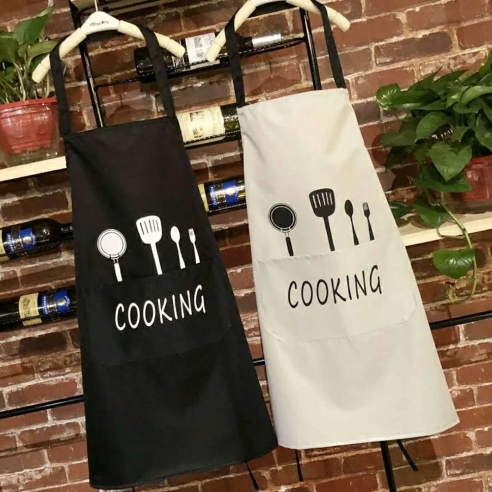 Grembiule da cucina con tasche per la pulizia delle mani, impermeabile e resistente all\'olio per cucinare al forno, preferito dal chef, ottimo per