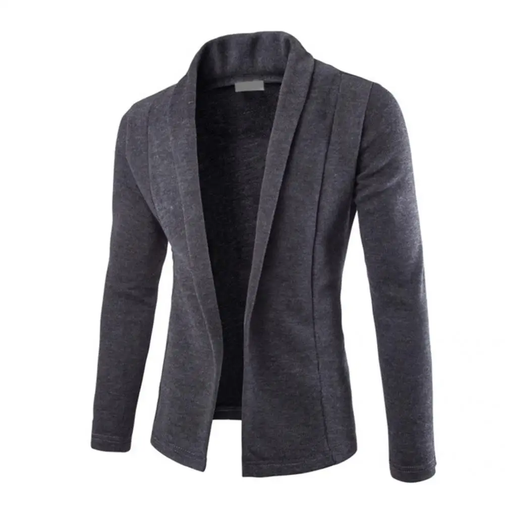 

Men Coat Fashion Casual Turn-down Collar Jacket Men Accessory Business Coat Slim Fit Lapel Warm Men Coat for Office