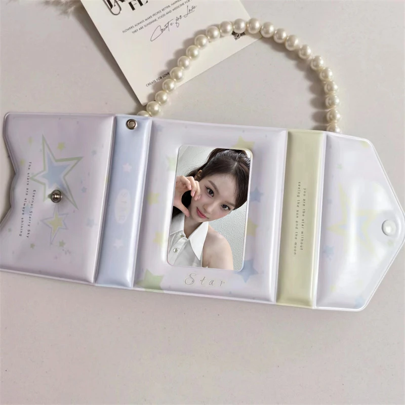 Cute Envelope Organizer 3 Inch Idol Album Photo Card Album Postcard Collectible Card Kpop Binder Lomo Card Photo Album image 4