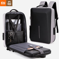Xiaomi Casual Hard Shell Backpack Anti-theft Backpack High Capacity Travel USB Charging Bag Fashion Business Computer Bag Male