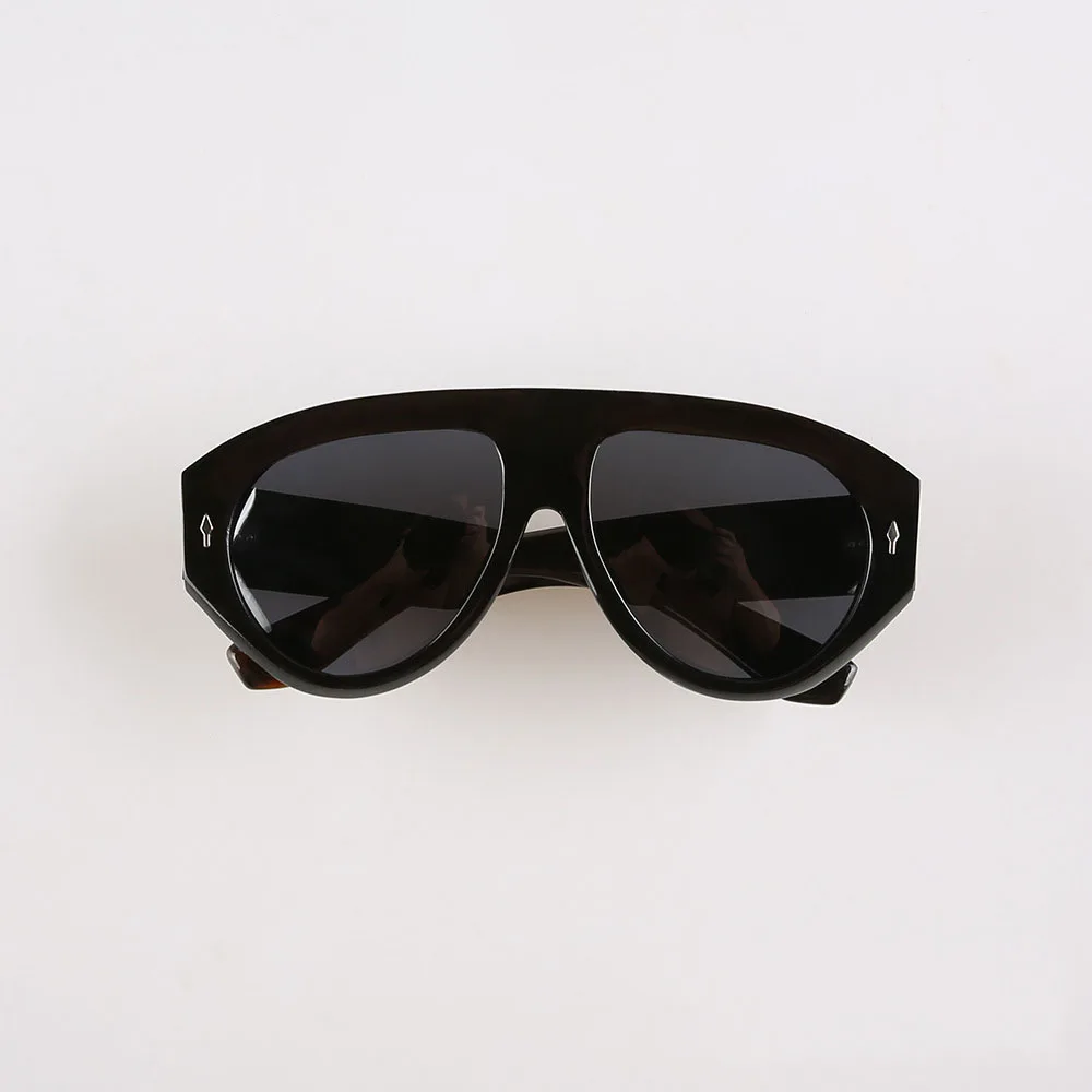 Sunglass Men Oversize Pilot Arrow Vintage Luxury Glasses Unique Retro Handmade Buffalo Horn Polarized Women Sunglasses Men