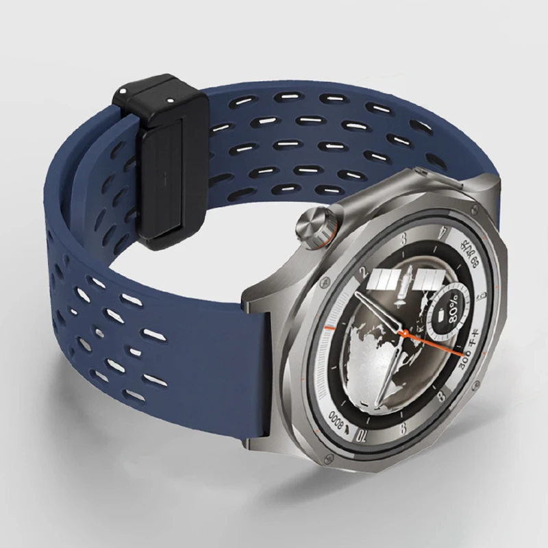 18MM 22MM Silicone Strap For OnePlus Watch 4 3 2 2R/46mm Magnetic Band For OPPO Watch X X2 X3/4 Pro/OnePlus Lite Sport Wristband