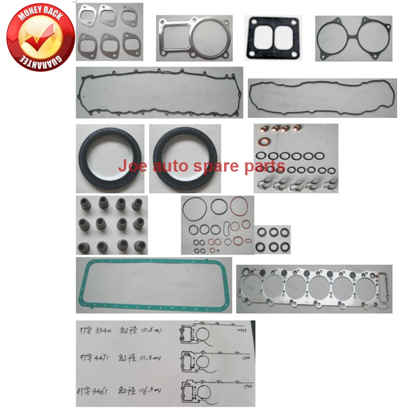 6HH1 6HH1T Engine Full gasket set kit for Isuzu ENCAVA Truck Bus NRR FSR700 FSR33 8.2L