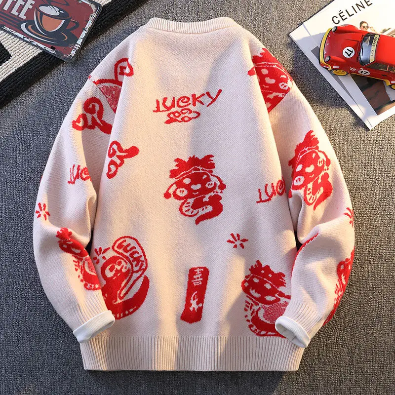 Pullovers Sweater For Men Fashion Men's Clothing Autumn Men's Sweat-shirt Knit Casual Hombre Warm Solid Spring Male Streetwear