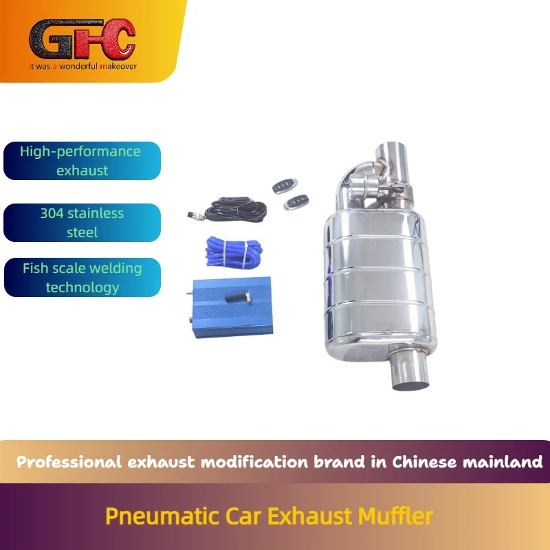 

Size 2.0/2.3/2.7/3.0/3.5inch car exhaust muffler single inlet single outlet pneumatic valvetronic catback system remote