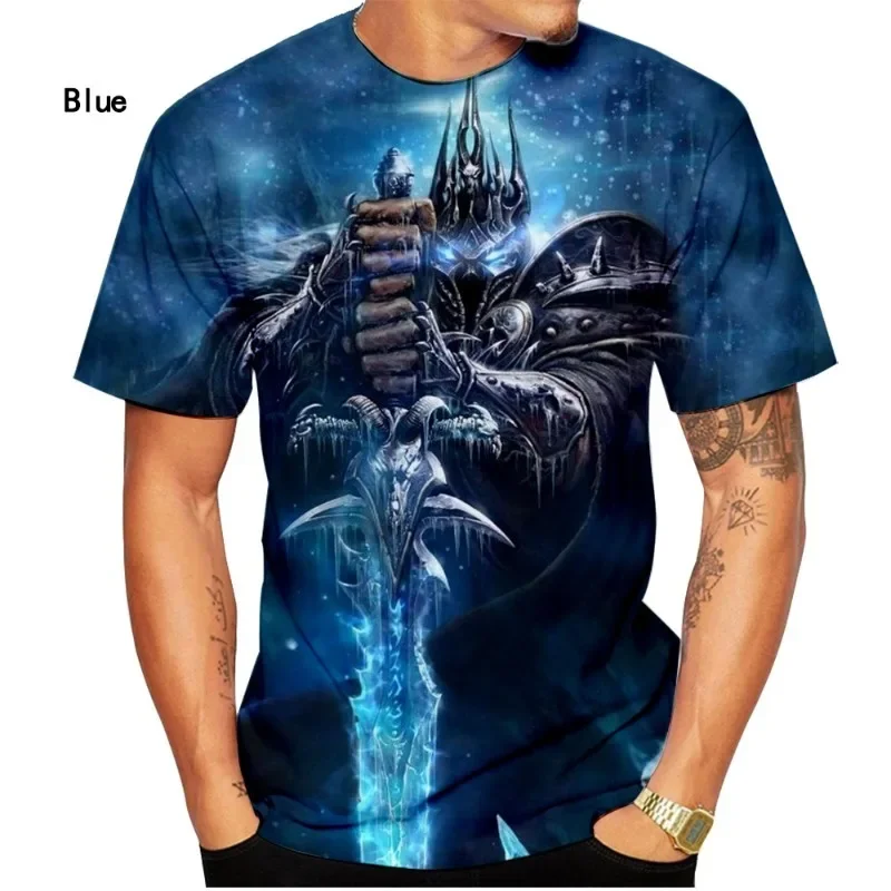 

Game World of Warcraft 3D Print T Shirt Summer Casual Oversized T-shirt Personalized Harajuku Street Short Sleeve Tops