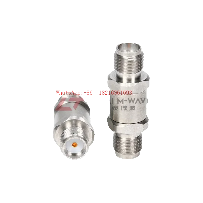 2026GOOD Microwave RF Adapter Millimeter Wave Adapter SMA-KK Double Female 18G Stainless Steel High Frequency 26.5G