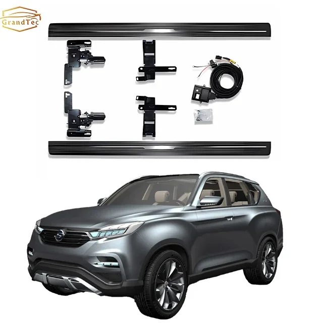 GRANDTEC Off-road Accessories Electric Running Board Power Steps Auto Parts Automatic Side Step For Ssangyong LIV-1 2013