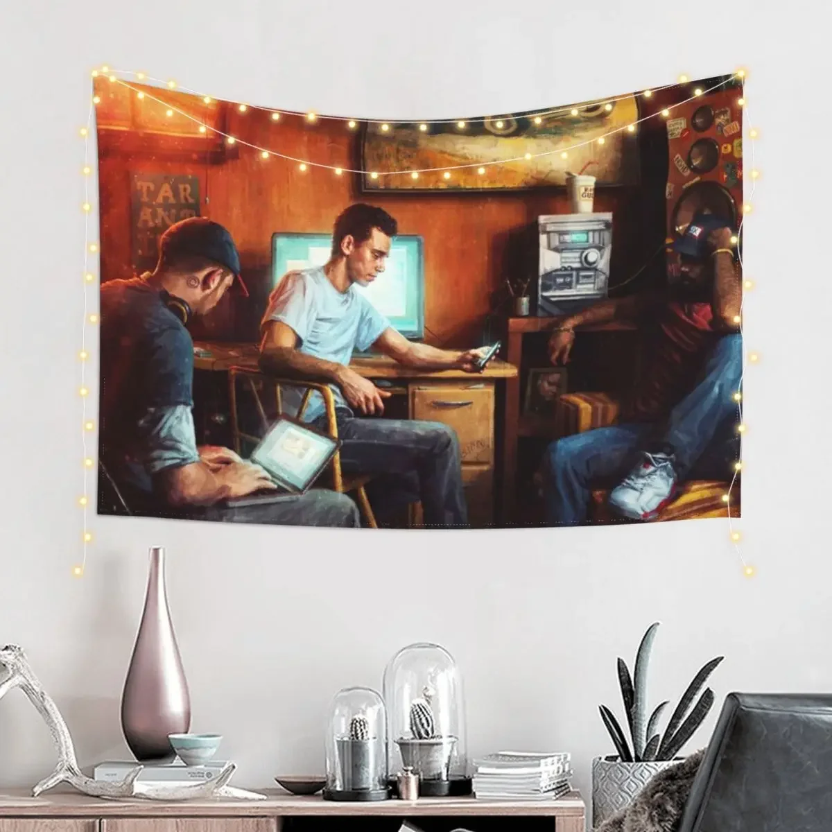 logic - under pressure 2021 siangminngu Tapestry Wall Hangings Decoration Wall Carpet Wall Decoration Items Tapestry