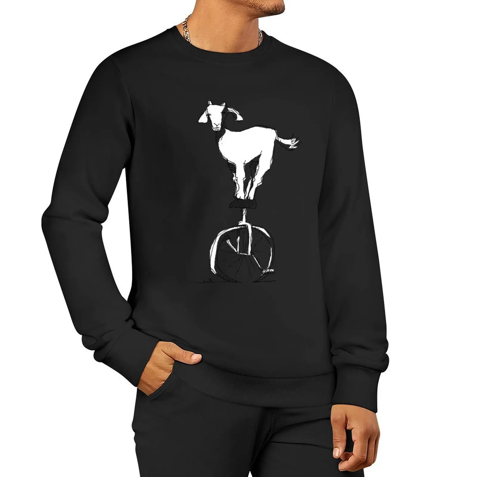 

Goat on a unicycle Sweatshirt tracksuits new in hoodies & sweatshirts