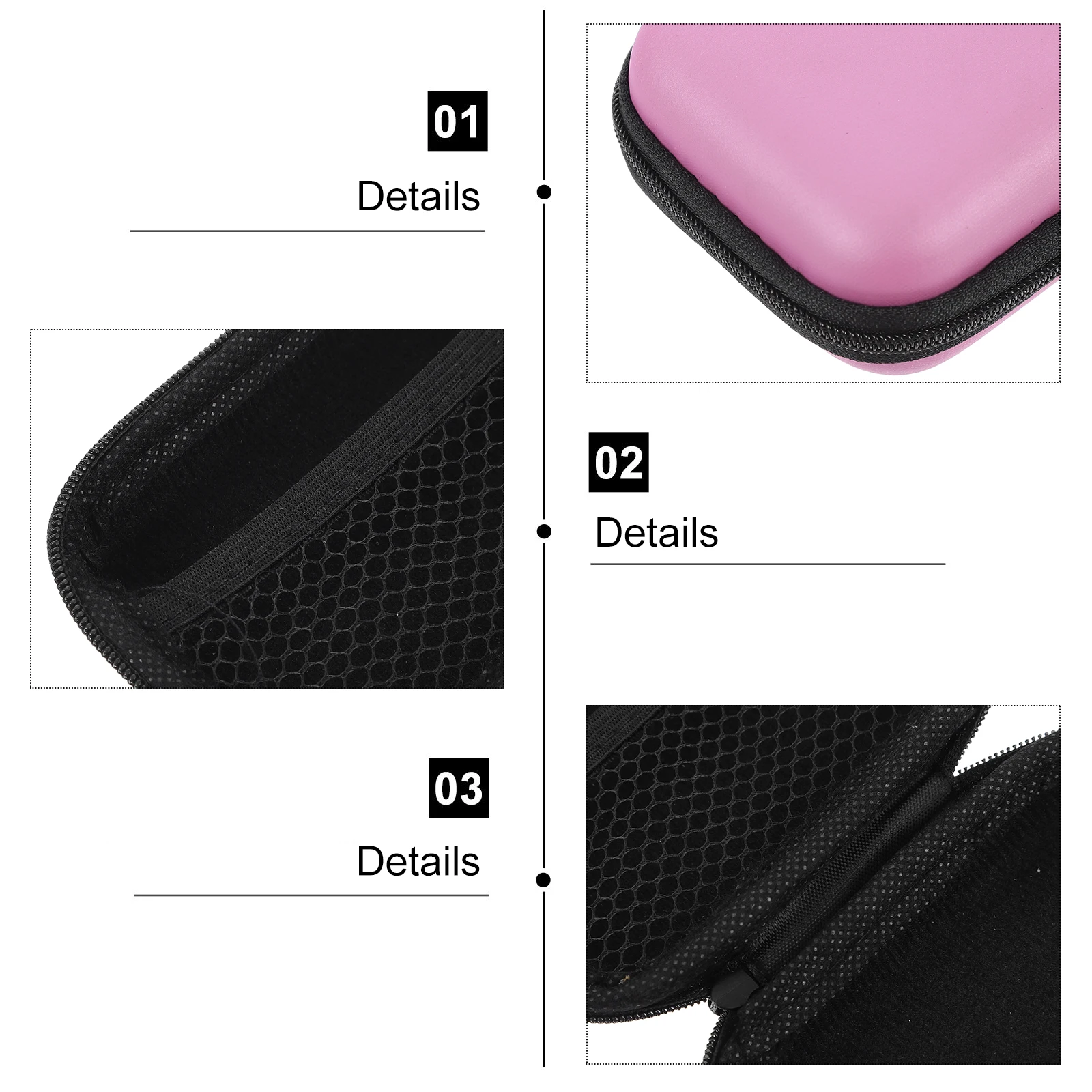 

2pcs Digital Electronic Organizer Bag Electronic Organizer Pu Cable Case Travel USB Cord Accessories Bags