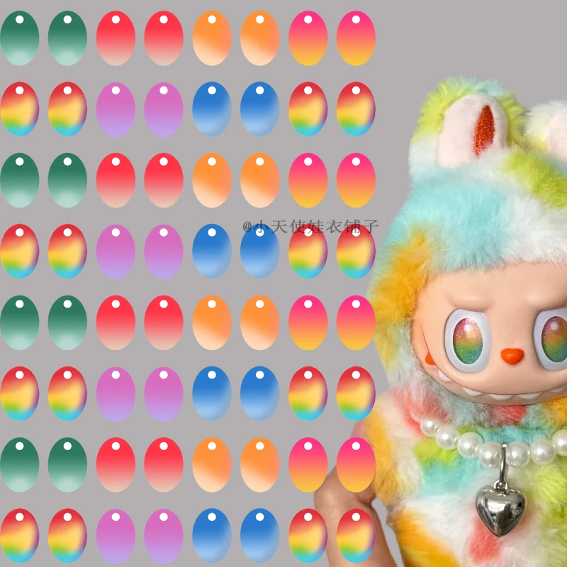

Новые популярные наклейки на глаза Labubu Mokoko Fall Into Sweaters День святого Валентина Labubu King Angel Tie Dyeing Labubu Same Style Eye