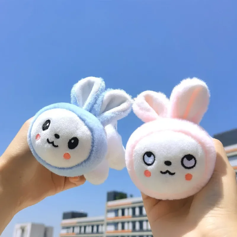 2023 Hot 2023 New Creative Cute Bunny Plush Doll Keychain Kawaii Cartoon Cartoon Soft Stuffed Charm Girl Birthday Gift