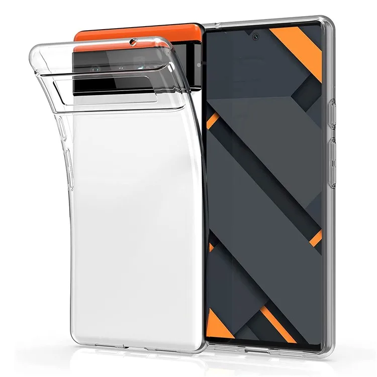 

Crystal Clear Soft TPU Anti-Fingerprint Anti-Scratch Protective Phone Case for Google Pixel 6