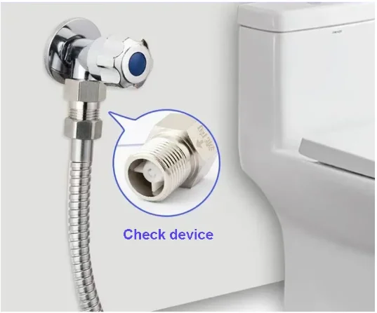 Toiletten-Rückschlagventil mit Innen- und Außengewinde, Einwegventil 1/2' G1/2 20mm, 304 Edelstahl-Rückschlagventil, Langlebiges Hardware-Zubehör – Detail 7
