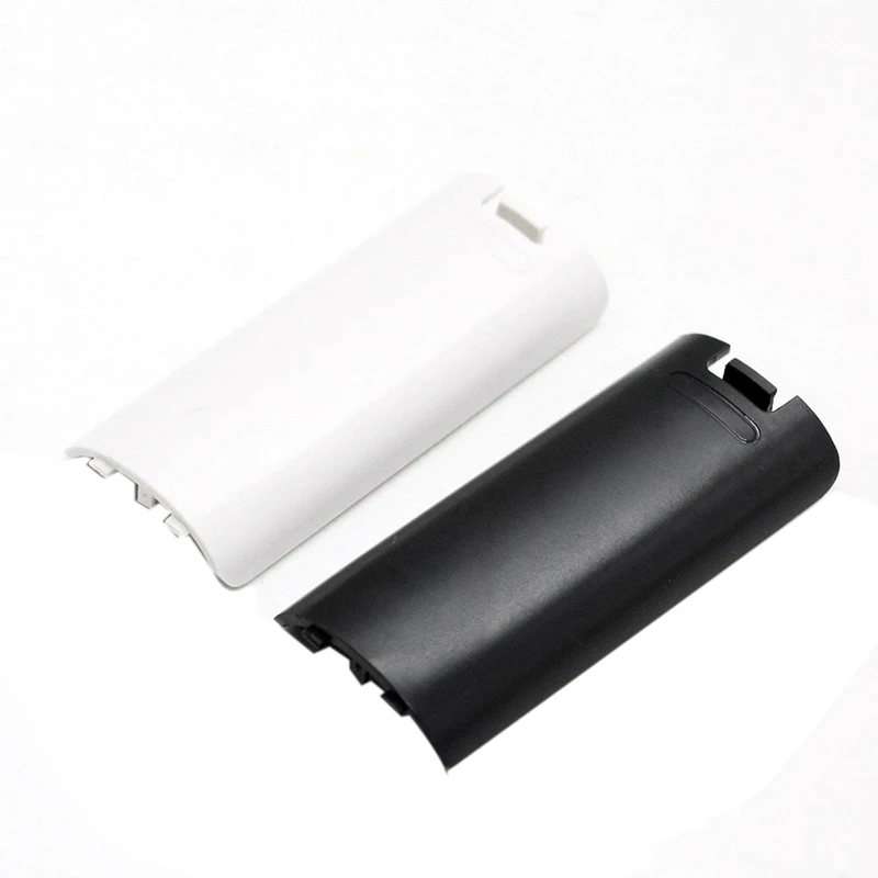 2 قطعة أبيض وأسود استبدال البطارية غطاء الباب الخلفي شل لجهاز تحكم عن بعد نينتندو وي