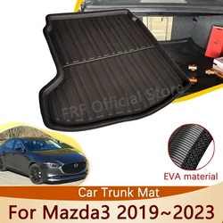 EVA Rear Trunk Mat For Mazda3 Mazda 3 BP 2023 2022 2021 2020 2019 Sedan Accessories Trunk Mat Floor Tray Liner Waterproof Carpet