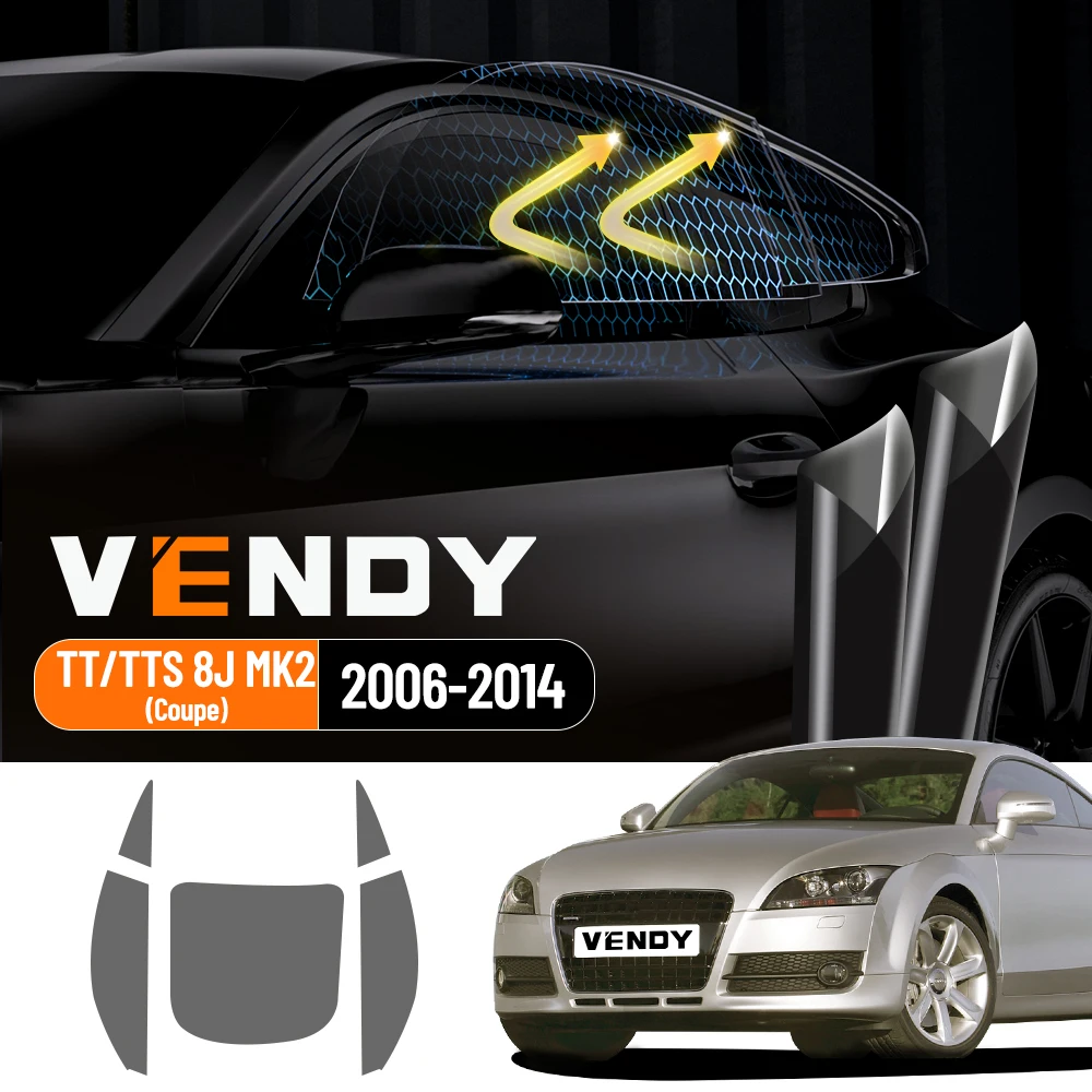 

For Audi TT TTS 8J MK2 2006-2014 Coupe Pre-Cut Easy Install Car Window Tint Film Kit Solar Tinted Privacy,Heat & UV Protection