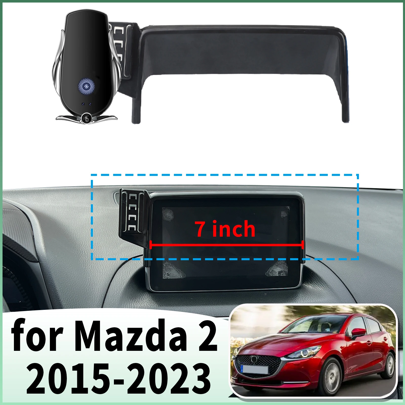 

fit for Mazda 2 2015-2023 Mazda2 Demio Hatchback Specific Dashboard Navigation Phone Holder Mount Design Car​​ accessoires