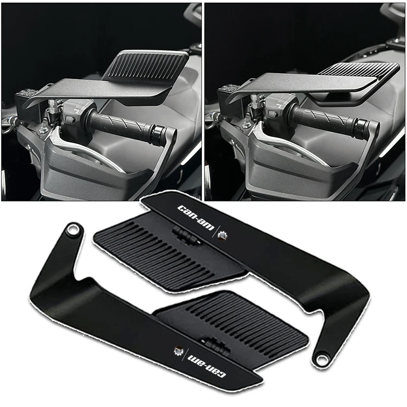 Stealth Adjustable Rearview Mirror Motorcycle Fixed Wing Mirrors For Can Am Spyder Series BRP CAN-AM Bombardier Can-Am Canam