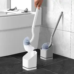 New Punch-Free Wall Hanging Long Handle Toilet Brush With Base Bathroom Cleaning Tools Household Cleaning Brush Set