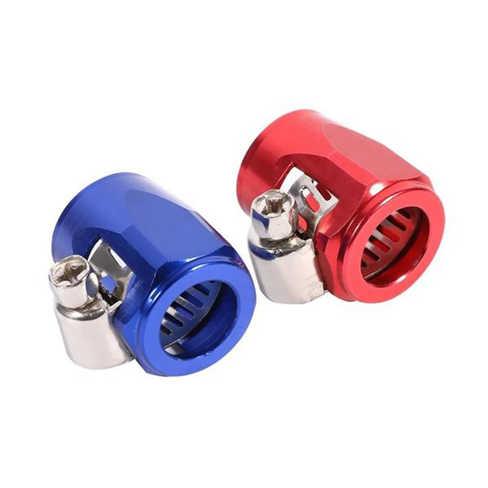 

Blue An6 Fuel Oil Hose Clamp for Car Accessories Auto Vehicle Water Oil End Finisher Tube Fitting Car Accessories