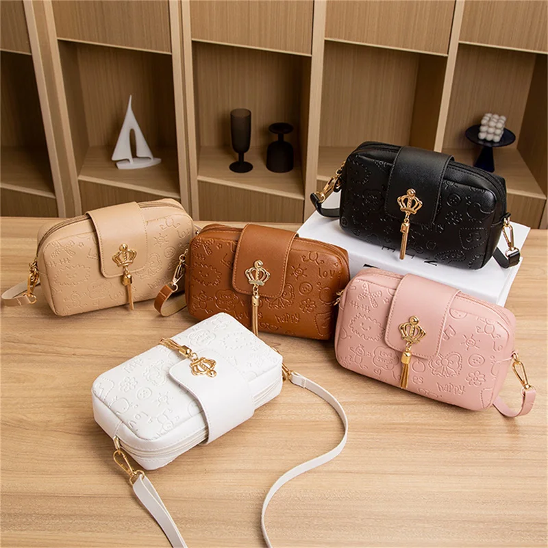 Fashion Women Leather Shoulder Bags For Youth Casual Ladies Large Capacity Crossbody Bags Solid Handbags Bags for Women