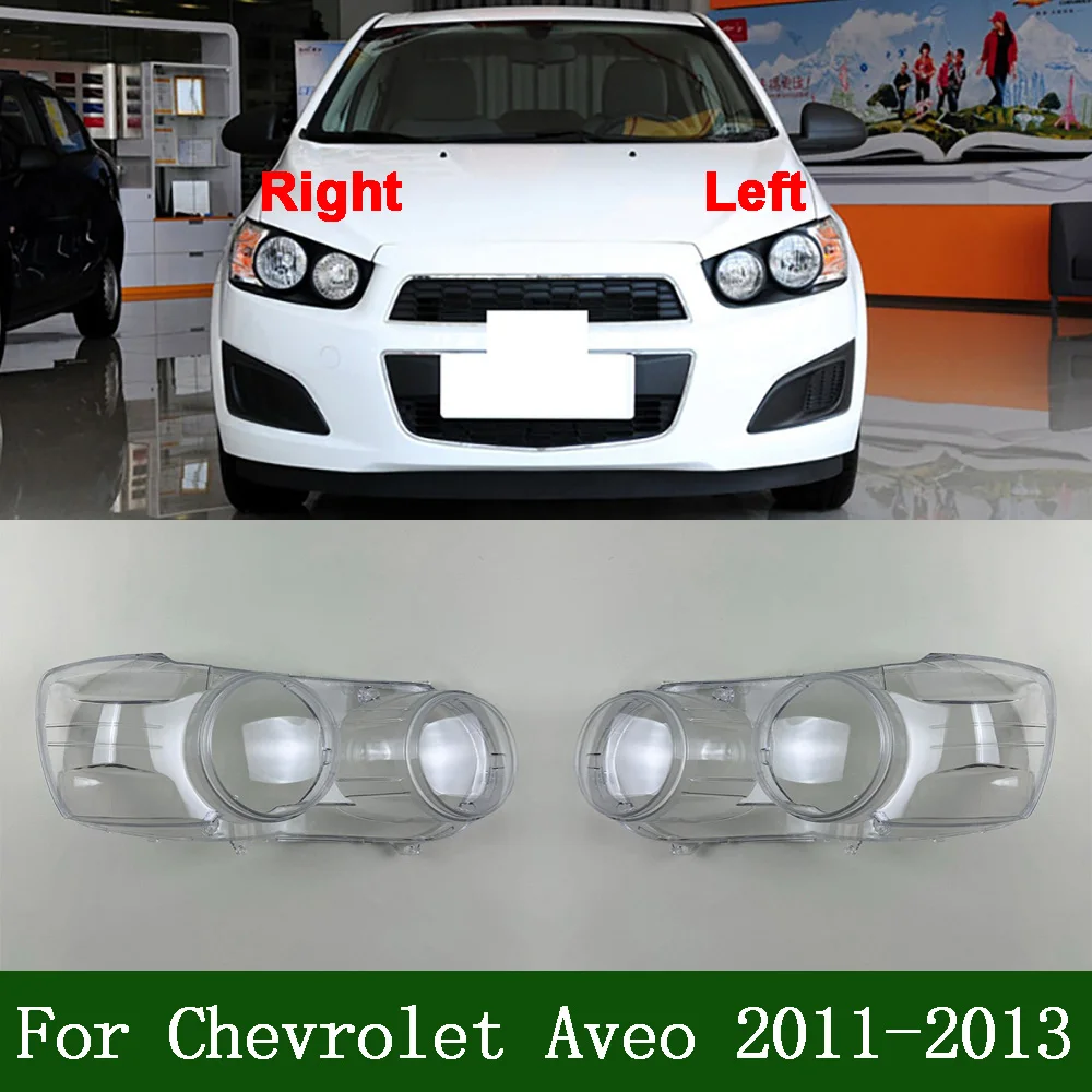 Car Front Headlight cover 2011-2013 For Chevrolet Aveo Car Front Headlight Lens Cover Front Headlamp Lamp Cover Glass Headlight